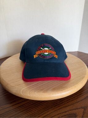 Turner Field Atlanta Braves Coca-Cola Hat Snapback Navy Red Baseball Cap Vintage